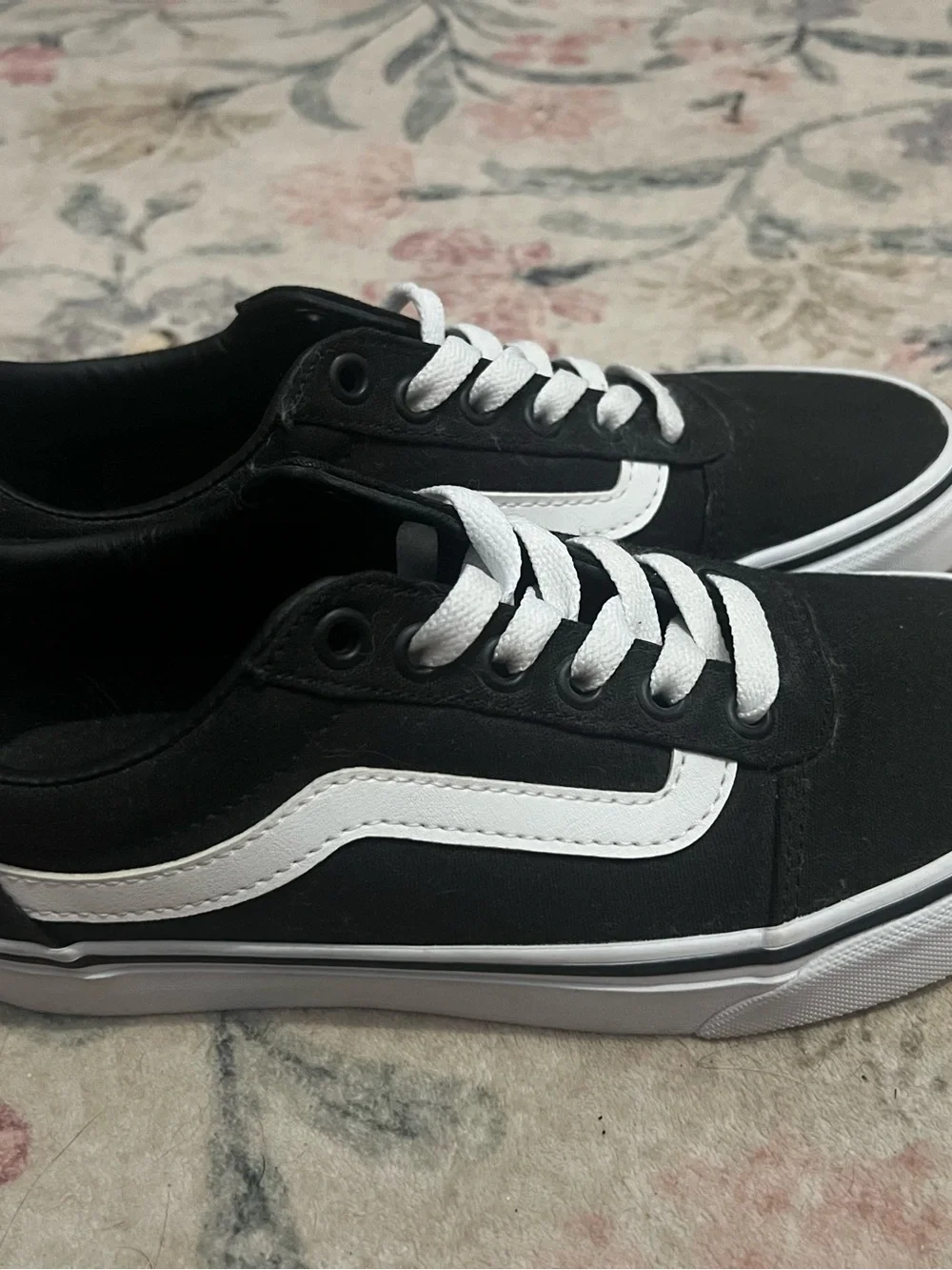 Vans Black and White Low-Top Sneakers